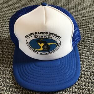 MDOT Grand Rapids District Trucker Hat One Size‎ Blue/White